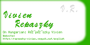 vivien repaszky business card
